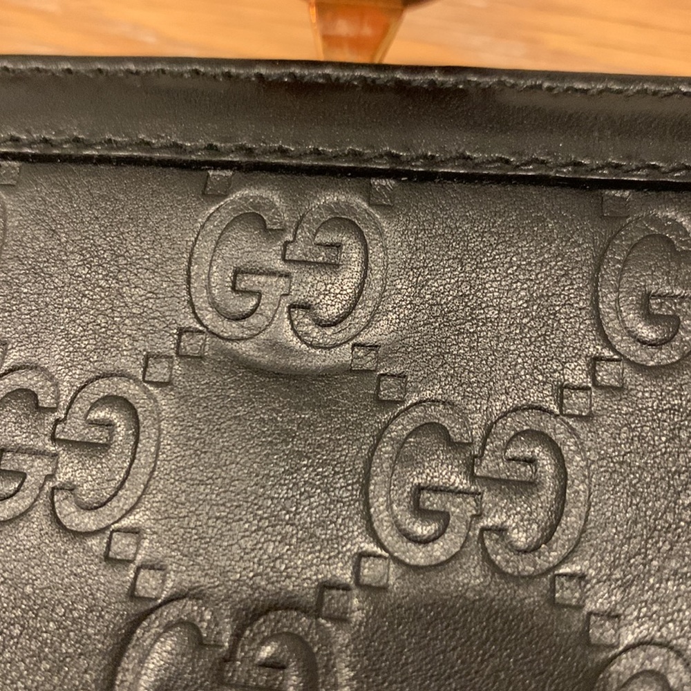 Gucci Guccissma leather logo wallet black - Picture 2 of 13